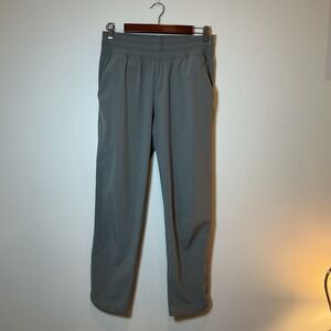 Free Fly Womens Medium Gray Athletic Pants Elastic Waist Zip Pocket Performance